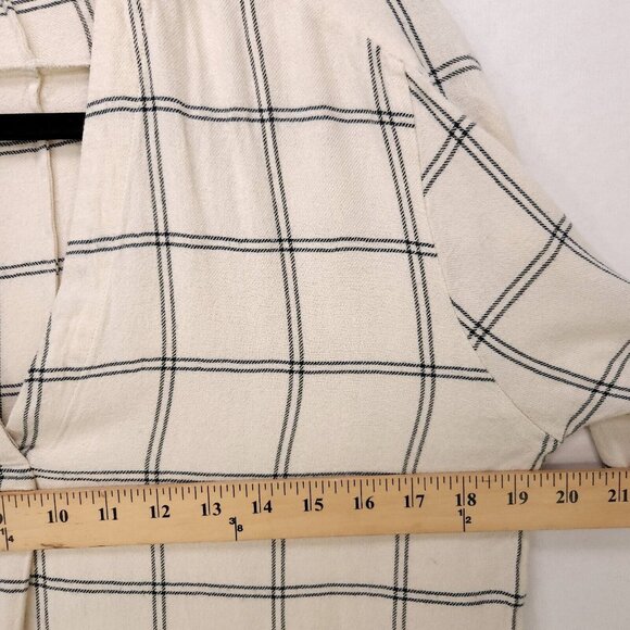 Vince Wool Blend Top Womens XS Oversized Boxy Long Sleeve Blouse Office Casual - Picture 8 of 11